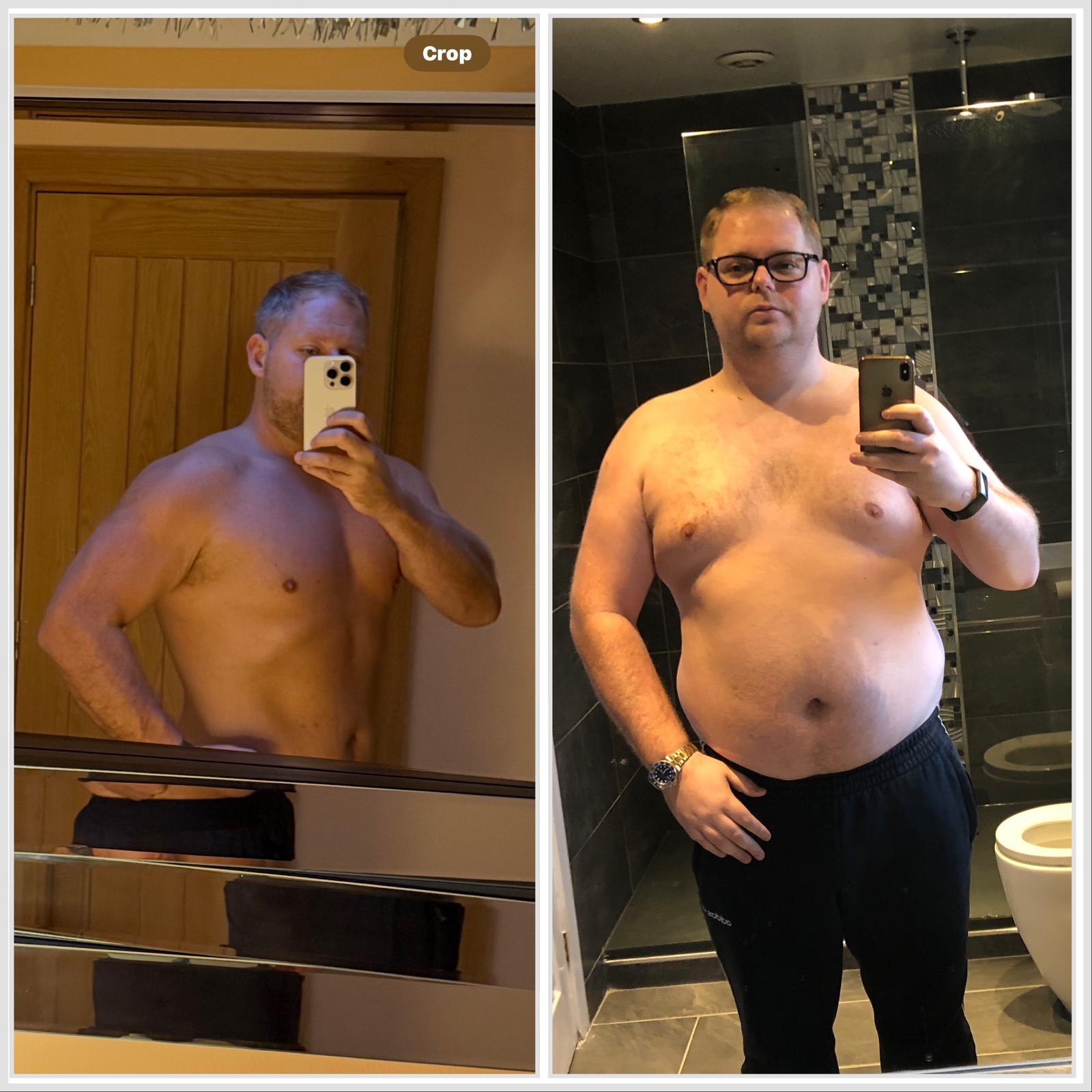 Before and After Transformation - 60kg+ Lost